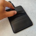 ست جاکارتی دکمه دار و جا کلیدی چرم طبیعی دست دوز | چرم اکبری - Image 11