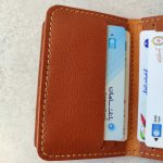 ست جاکارتی دکمه دار و جا کلیدی چرم طبیعی دست دوز | چرم اکبری - Image 5