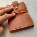 ست جاکارتی و جا کلیدی چرم طبیعی گاوی دست دوز | چرم اکبری - Image 10