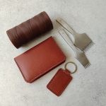 ست جاکارتی و جا کلیدی چرم طبیعی دست دوز | چرم اکبری - Image 11