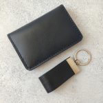 ست جاکارتی و جا کلیدی چرم طبیعی گاوی دست دوز | چرم اکبری - Image 8