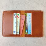 ست جاکارتی و جا کلیدی چرم طبیعی گاوی دست دوز | چرم اکبری - Image 3