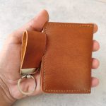 ست جاکارتی و جا کلیدی چرم طبیعی گاوی دست دوز | چرم اکبری - Image 11