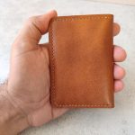 ست جاکارتی و جا کلیدی چرم طبیعی گاوی دست دوز | چرم اکبری - Image 8